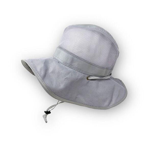 Goldcoast Sunwear Hat Light Gray Drawstring Outdoor Sun Hat Cap OSFM Used - Picture 1 of 11